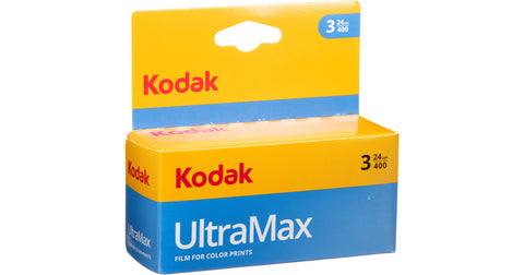 Kodak GC/UltraMax 400 Color Negative Film (35mm Roll Film, 24 Exposures, 3-Pack)