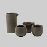 Loveramics Tasting Cup Set with Brewing Carafe, Floral Tasting Cup, Nutty Tasting Cup, and Sweet Tasting cup in Granite